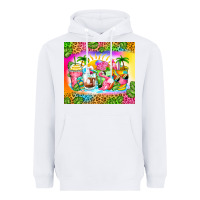 White summer coffee cups Heavyweight Hoodie - Zillion Design Studio