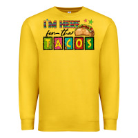 Lemon I'm Here For The Tacos Premium Sweatshirt - texasbilliewilder
