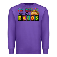 Purple I'm Here For The Tacos Premium Sweatshirt - texasbilliewilder