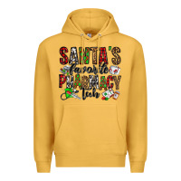 Mustard santa's favorite pharmacy tech Premium Hoodie - Jasminsmagicworld