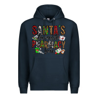 Navy santa's favorite pharmacy tech Premium Hoodie - Jasminsmagicworld