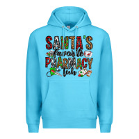 Ocean Blue santa's favorite pharmacy tech Premium Hoodie - Jasminsmagicworld