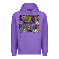 Purple santa's favorite pharmacy tech Premium Hoodie - Jasminsmagicworld