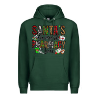 Sports Green santa's favorite pharmacy tech Premium Hoodie - Jasminsmagicworld