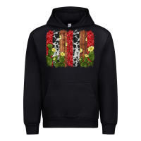 Black cactus cowhide  brushstroke Urban Hoodie - AdoDesignShop