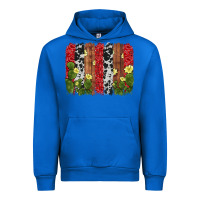 Cobalt cactus cowhide  brushstroke Urban Hoodie - AdoDesignShop