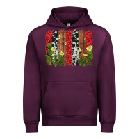 Mauve Wine cactus cowhide  brushstroke Urban Hoodie - AdoDesignShop