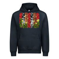 Navy cactus cowhide  brushstroke Urban Hoodie - AdoDesignShop