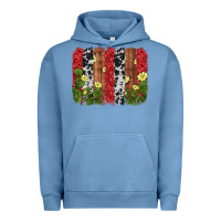 Pigment Pebble Blue cactus cowhide  brushstroke Urban Hoodie - AdoDesignShop