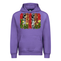 Tulip cactus cowhide  brushstroke Urban Hoodie - AdoDesignShop