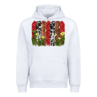White cactus cowhide  brushstroke Urban Hoodie - AdoDesignShop