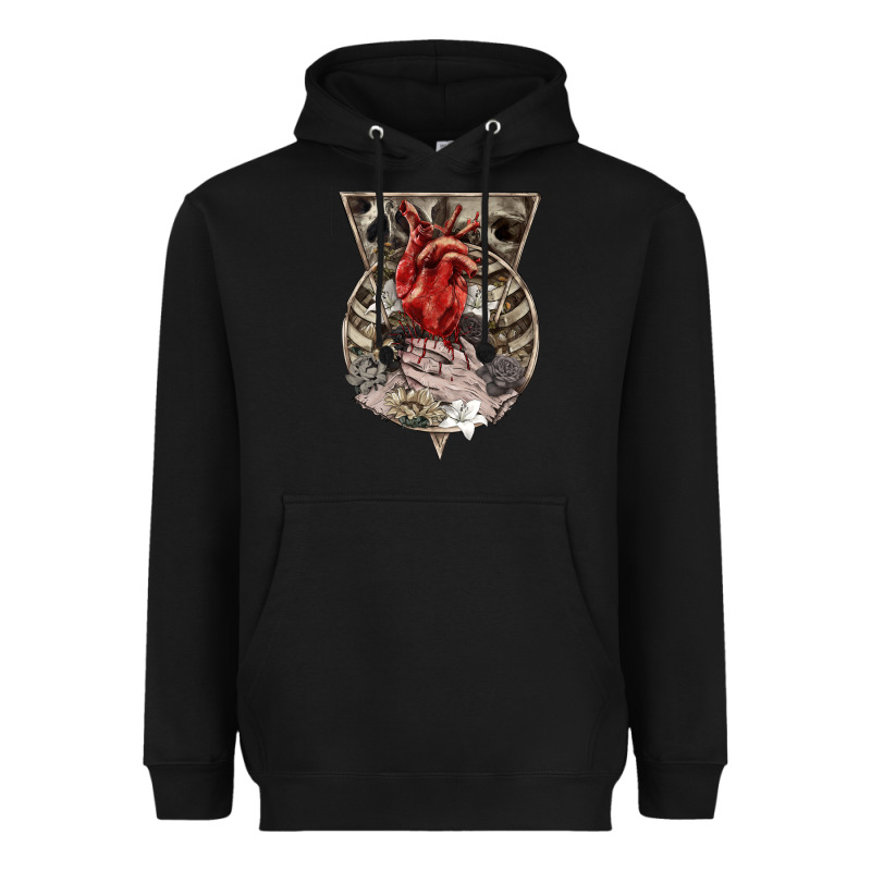 Flower Skeleton Heavyweight Hoodie by RanaPortraitStore | Teevron