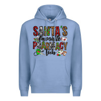 Colony Blue santa's favorite pharmacy tech Premium Hoodie - Jasminsmagicworld