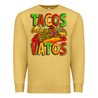 Antique Gold tacos before vatos Premium Sweatshirt - Zillion Design Studio