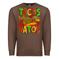 Chestnut tacos before vatos Premium Sweatshirt - Zillion Design Studio