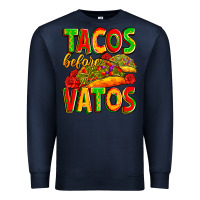 Navy tacos before vatos Premium Sweatshirt - Zillion Design Studio