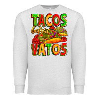Oatmeal Heather tacos before vatos Premium Sweatshirt - Zillion Design Studio