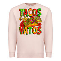 Pale Pink tacos before vatos Premium Sweatshirt - Zillion Design Studio