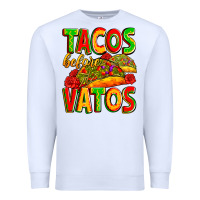 White tacos before vatos Premium Sweatshirt - Zillion Design Studio
