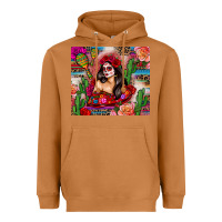 Meerkat mexico girl serape Heavyweight Hoodie - Zillion Design Studio
