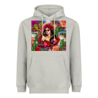 Moon Dust mexico girl serape Heavyweight Hoodie - Zillion Design Studio