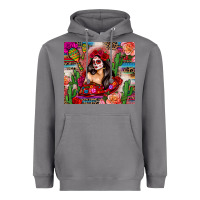 Storm mexico girl serape Heavyweight Hoodie - Zillion Design Studio