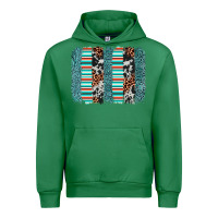Emerald serape leopard cowhide  brushstroke Urban Hoodie - AdoDesignShop