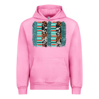 Fuchsia Pink serape leopard cowhide  brushstroke Urban Hoodie - AdoDesignShop