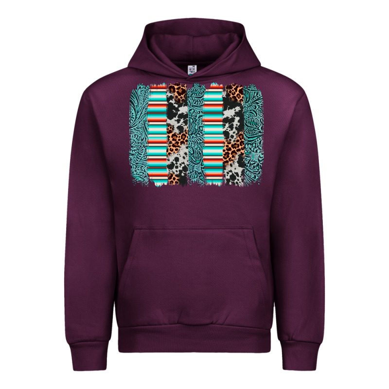 Serape Leopard Cowhide  Brushstroke Urban Hoodie by AdoDesignShop | Teevron