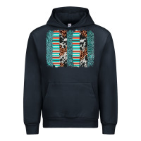 Navy serape leopard cowhide  brushstroke Urban Hoodie - AdoDesignShop