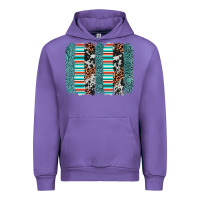 Tulip serape leopard cowhide  brushstroke Urban Hoodie - AdoDesignShop