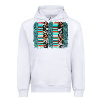 White serape leopard cowhide  brushstroke Urban Hoodie - AdoDesignShop