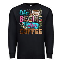 Black life begins after coffee Premium Sweatshirt - Zillion Design Studio