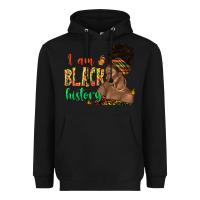 Black i am black history afro black woman juneteenth Heavyweight Hoodie - texasbilliewilder
