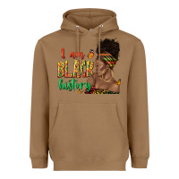 Toasted Coconut i am black history afro black woman juneteenth Heavyweight Hoodie - texasbilliewilder
