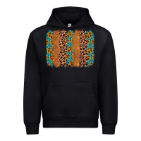 Black leopard gemstone brushstroke Urban Hoodie - AdoDesignShop