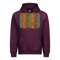 Mauve Wine leopard gemstone brushstroke Urban Hoodie - AdoDesignShop