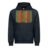 Navy leopard gemstone brushstroke Urban Hoodie - AdoDesignShop
