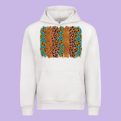Leopard Gemstone Brushstroke Urban Hoodie Designed By Adodesignshop