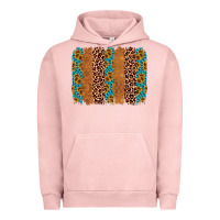 Pigment Salmon leopard gemstone brushstroke Urban Hoodie - AdoDesignShop
