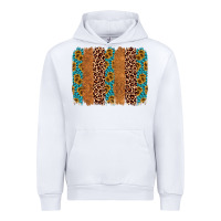 White leopard gemstone brushstroke Urban Hoodie - AdoDesignShop