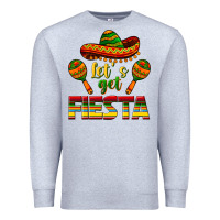 Heather Grey Let's Get Fiesta Premium Sweatshirt - texasbilliewilder