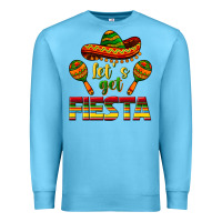 Ocean Blue Let's Get Fiesta Premium Sweatshirt - texasbilliewilder
