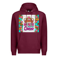 Burgundy nurse a title just above queen tumbler Premium Hoodie - BundleAndBundleShop