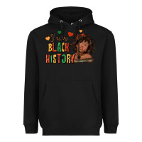Black i am black history afro girl Heavyweight Hoodie - texasbilliewilder