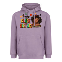 Lavender i am black history afro girl Heavyweight Hoodie - texasbilliewilder
