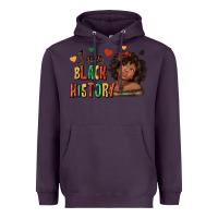 Plum i am black history afro girl Heavyweight Hoodie - texasbilliewilder