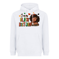 White i am black history afro girl Heavyweight Hoodie - texasbilliewilder