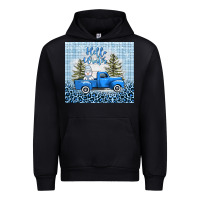 Black hello winter snowman truck Urban Hoodie - AdoDesignShop