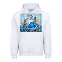 White hello winter snowman truck Urban Hoodie - AdoDesignShop